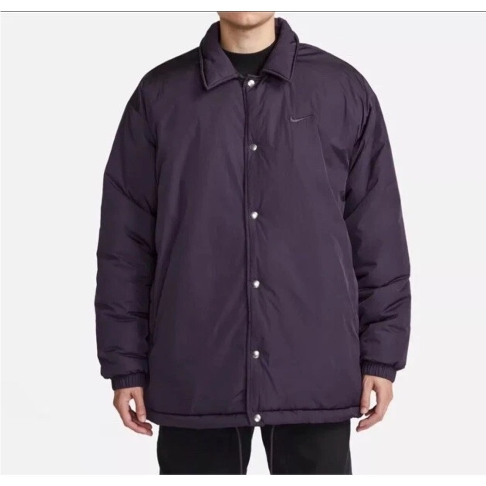 Nike Men's Dark Purple Puffer Coat
